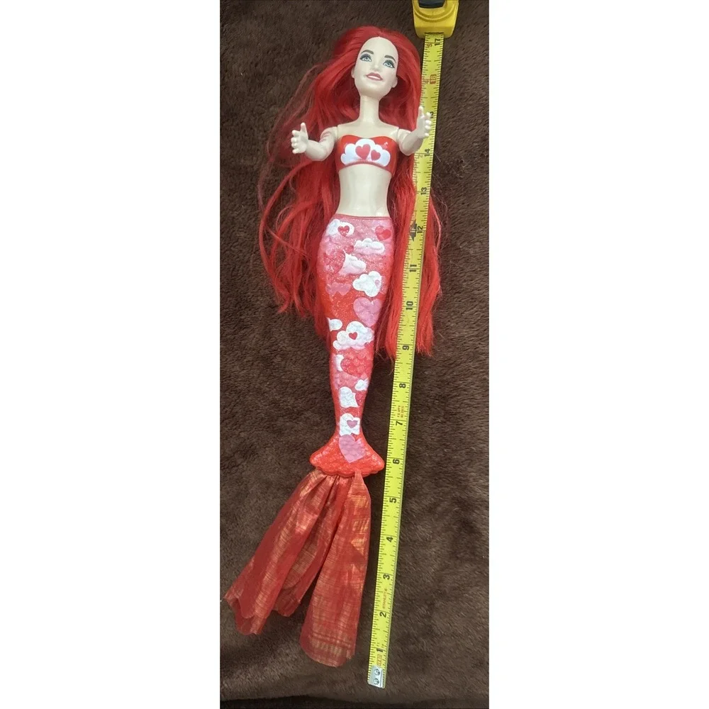 Barbie 2011 Color Reveal Mermaid Tattooed Red Hearts 12in doll 5in tail Mattel